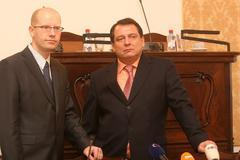 Bohuslav Sobotka a Jiří Paroubek