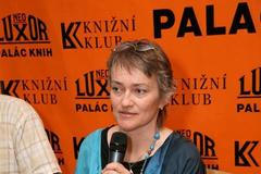 Tereza Boučková na "vernisáži" své knihy Rok kohouta