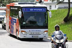 Fotbalová reprezentace dorazila do Seefeldu