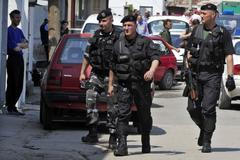 Makedonie volby policie