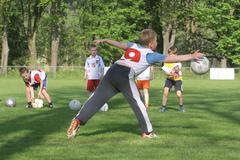 Trénink přípravky fotbalového klubu Hluboká.