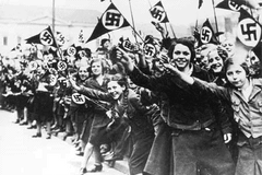 davy vítají Hitlera 1938