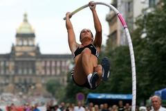 Kateřina Baďurová při svém pokusu na Václavském náměstí