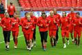 Wembley - trénink českých fotbalistů