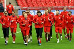 Wembley - trénink českých fotbalistů