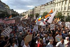 Demonstrace proti radaru