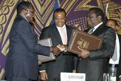 Mugabe a Tsvangirai - dohoda o vládě národní jednoty