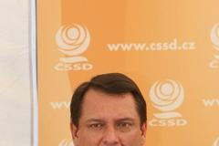 Jiří Paroubek na mítinku v Ostravě