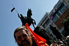 Demonstrace "NE základnám" na Václavském nám. - 09