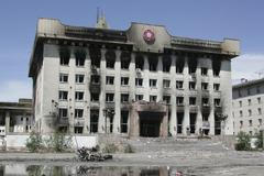 Mongolsko - žhářský útok na sídlo vládní strany