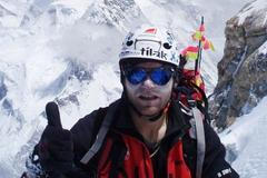 Libor Uher ve stěně K2