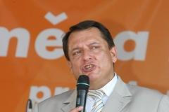 Jiří Paroubek na mítinku v Ostravě