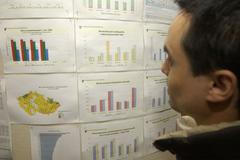 Nástěnka na úřadu práce v Ostravě