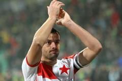 Erich Brabec, obránce a kapitán Slavie Praha