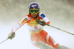 Šárka Záhrobská během závodu Světového poháru v americkém Aspenu