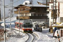Električka na trati do Tatranské Lomnice