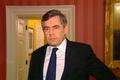 Britský premiér Gordon Brown na záběru televize hovoří k národu