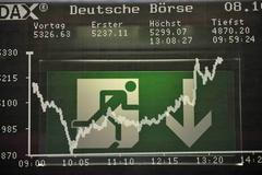 Pokles indexu Dax na burze ve Frankfurtu