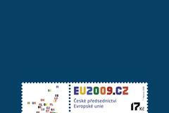 Tak vypadá oficiální poštovní známka českého předsednictví EU