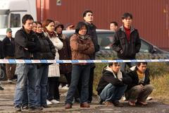 Požár tržnice v Libuši