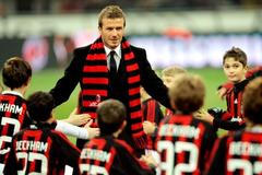 Beckham ac milán fotbal
