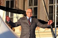 Klaus na mítinku ODS