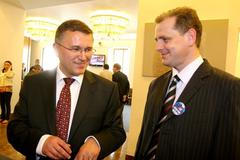 Poslanci Juraj Raninec a Jan Schwippel