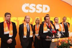 Volby08 2.kolo Lidový dům cssd tisková konference