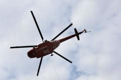 Vrtulník Vodafone nad Prahou