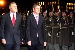 Maďarský premiér Ferenc Gyurcsány v Praze