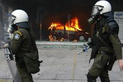 nepokoje v Řecku