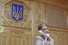 Premiérka Ukrajiny Tymošenková telefonuje prezidentu Juščenkovi