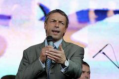 Klaus na mítinku ODS