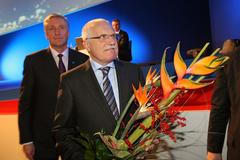 Kongres ODS: Václav Klaus a Mirek Topolánek