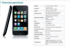 iPhone, parametry přístroje