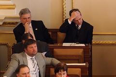 Nedůvěra popáté Vlastimil Tlustý a Jan Schwippel