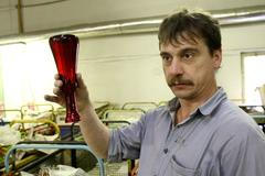 Sklárny Egermann Nový Bor - jedno z nestřežených pracovišť