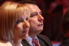 Sjezd ČSSD manželé Paroubkovi