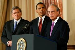 Obama, Holbrooke, Mitchell