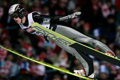 Roman Koudelka při svém skoku v Zakopanem.