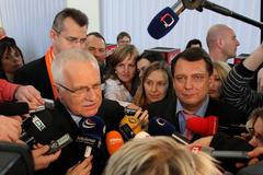 Sjezd ČSSD - Václav Klaus