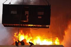 Korea Soul požár squatteři