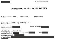 Weigl - výslech - 1
