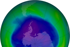 Ozonová díra, září 2007