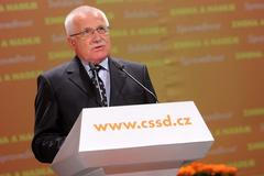 Sjezd ČSSD - Václav Klaus