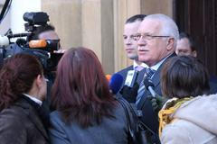 Václav Klaus na jednání vlády