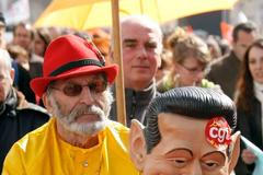 Odbory proti Sarkozymu