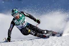 Vítěz sjezdu z Wengenu Bode Miller z USA