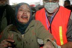 Zraněná Palestinka