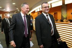 Kongres ODS: Mirek Topolánek a Miroslav Kalousek